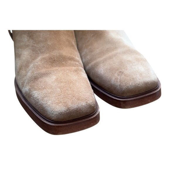 Sam Edelman Bellamie Suede Riding Heel Biker Boots Harness Size: 9 - Picture 5 of 8